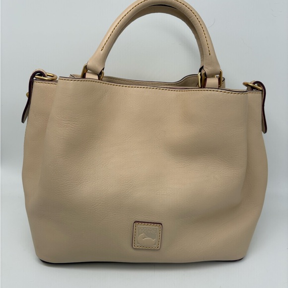 Dooney & Bourke Handbags - Dooney & Bourke Florentine Leather Brenna Bag in Color Bone RARE